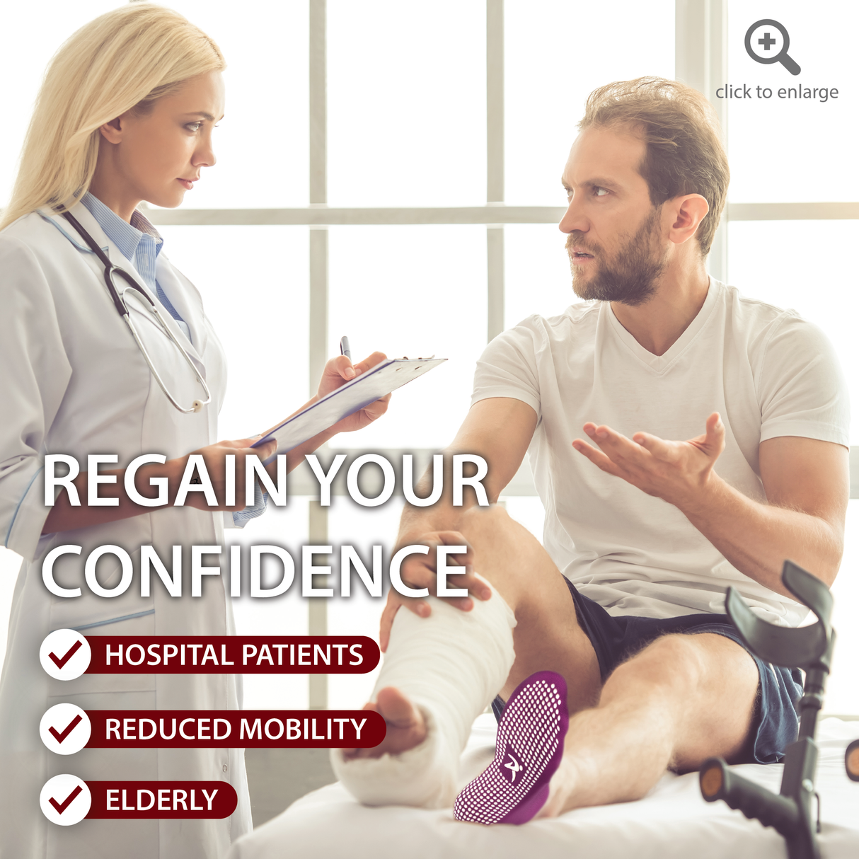 Non Slip Anti Skid Grip Socks