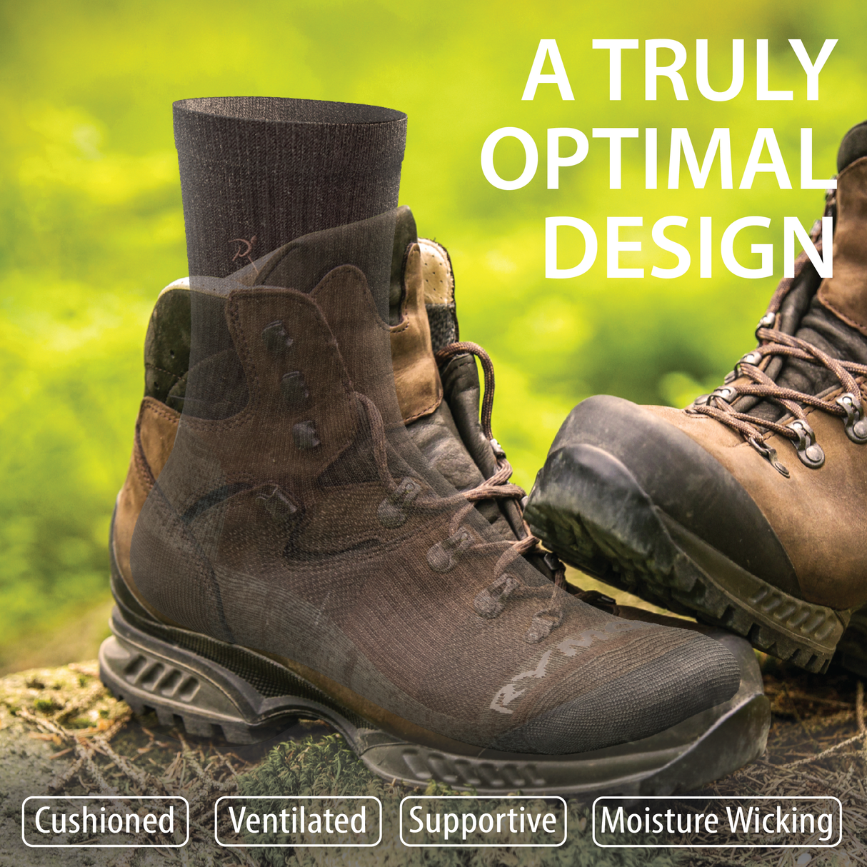 Merino Wool Blend Hiking Socks