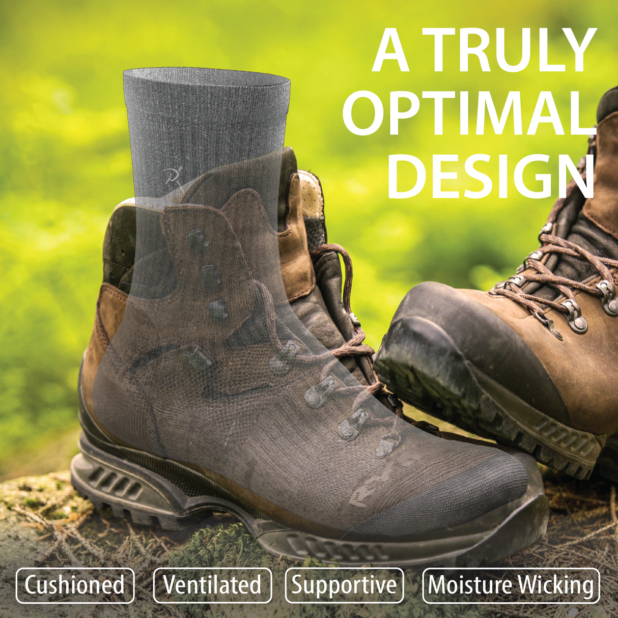 Merino Wool Blend Hiking Socks