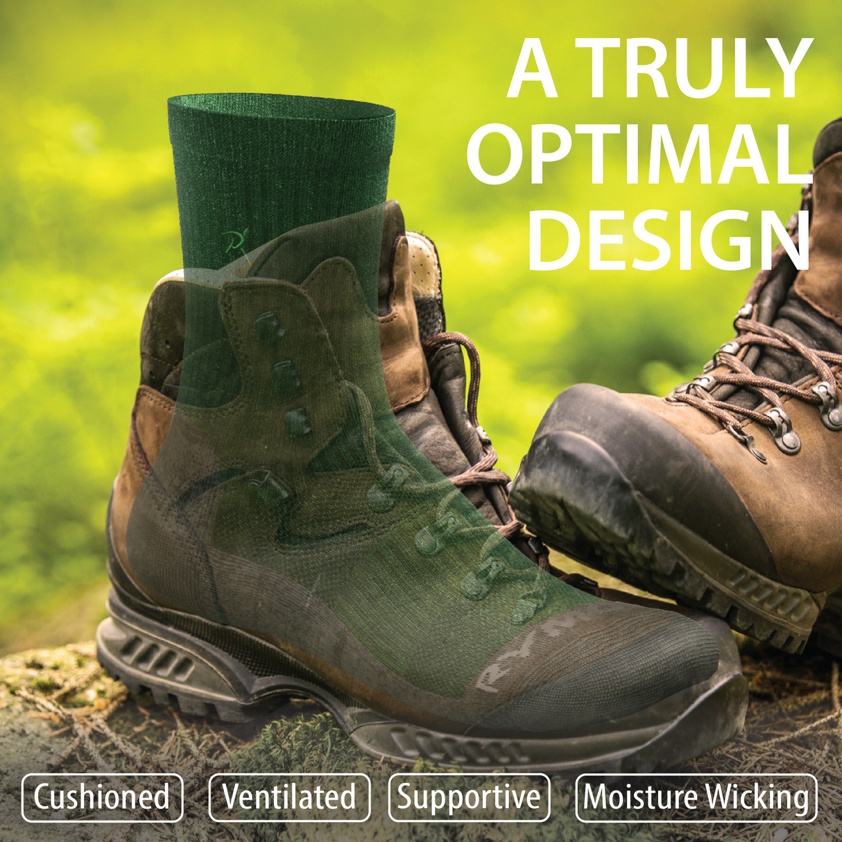 Merino Wool Blend Hiking Socks