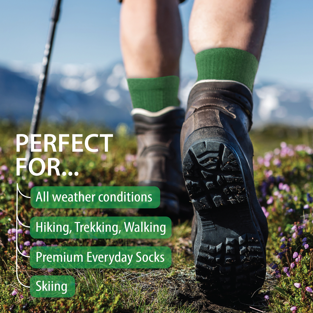 Merino Wool Hiking Socks